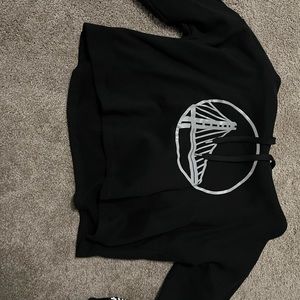 DKNY cropped top hoodie golden state warriors